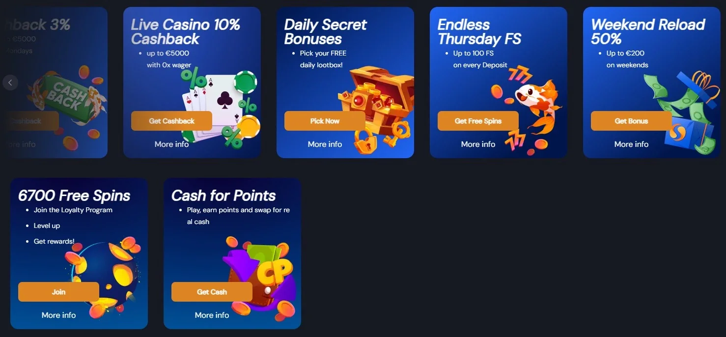 Current Slotozen recurring promotion terms